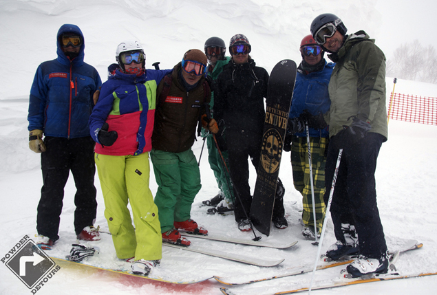 Our crew with Shinya from the Niseko Avalanche Institute - Powder Detours