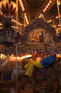 Relaxing after a hard day of skiing